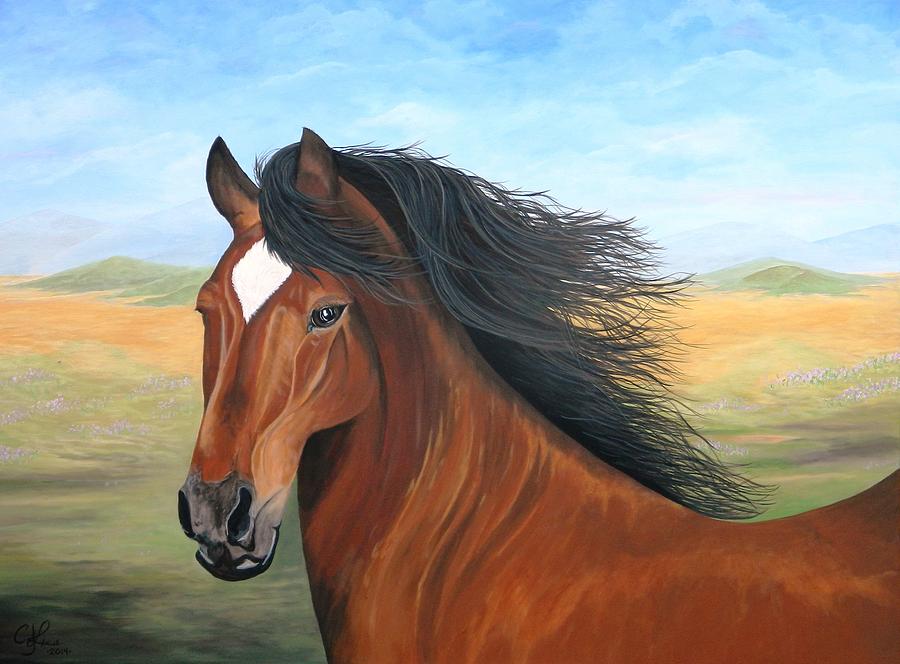 Horse Painting - Chestnut Beauty by Connie Lawrie