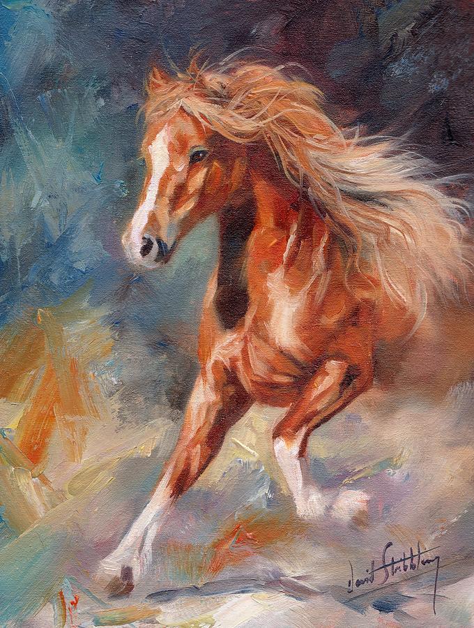 Chestnut Beauty Painting by David Stribbling