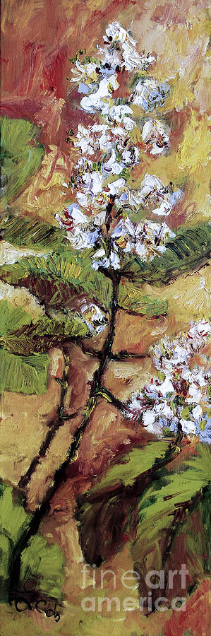 Chestnut Blossoms  Painting by Ginette Callaway