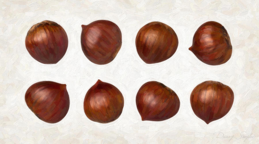 Nature Painting - Chestnuts by Danny Smythe