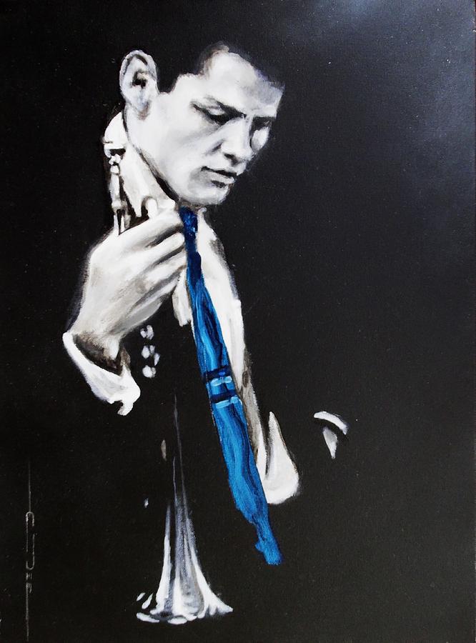 Chet Baker - Almost Blue Painting by Eric Dee