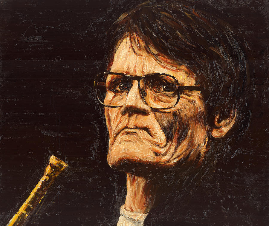 Music Painting - Chet  by Rudy Browne