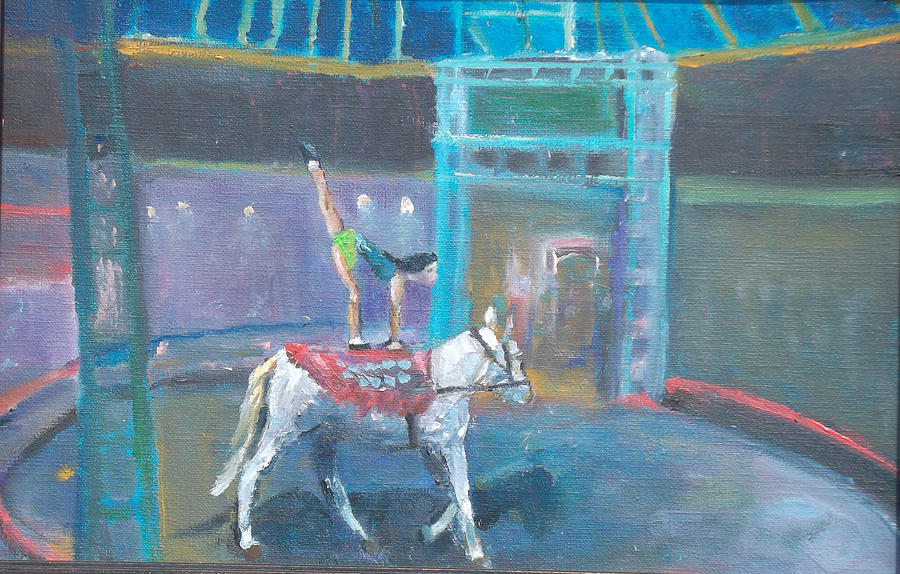 Cheval de Cirque Painting by Susan  Esbensen
