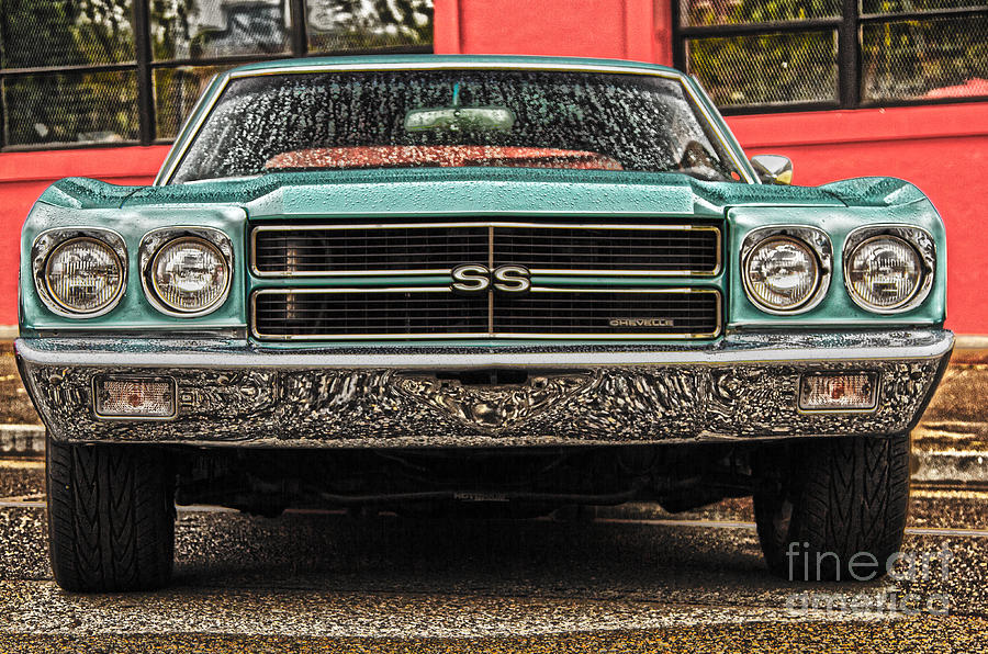 Car Photograph - Chevelle SS by Sonya Lang