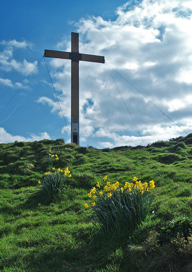 Cross Photograph - Chevin Cross by Steve Watson Cross Photograph - Chevin Cross by Steve Watson