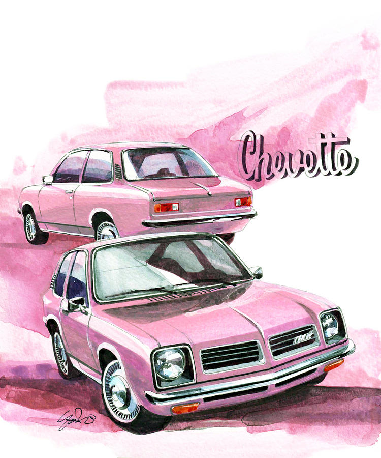 Chevrolet Chevette Painting by Yoshiharu Miyakawa