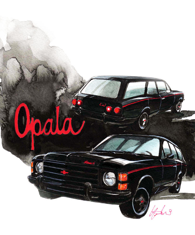 Chevrolet Opala Painting by Yoshiharu Miyakawa