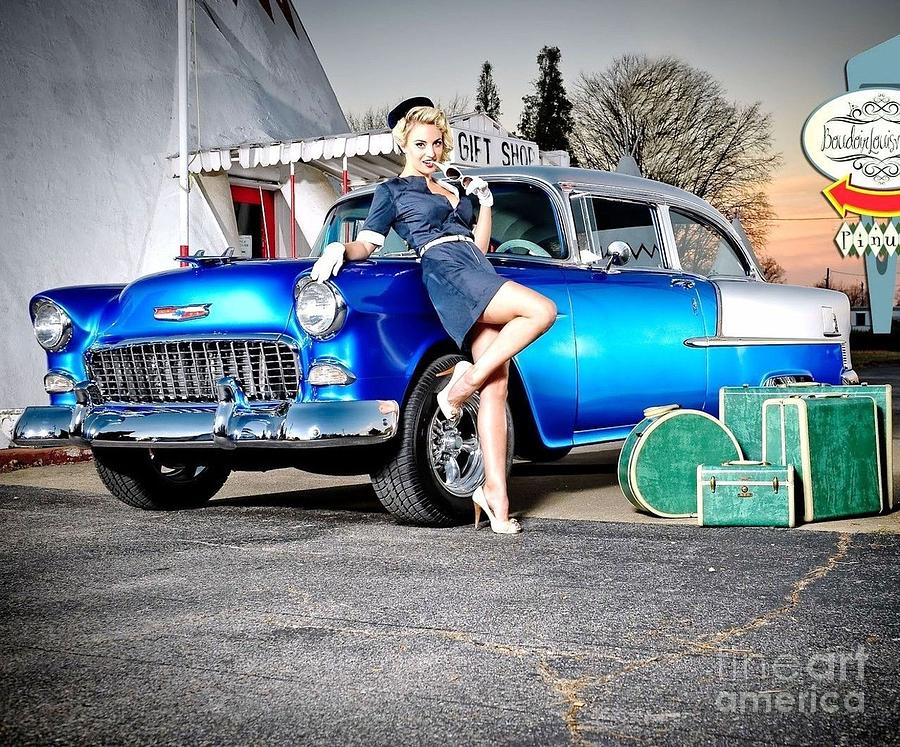 Chevrolet Pin  Up  Girl  Photograph by R A W M