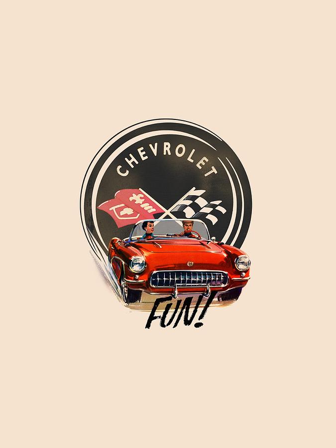 Chevrolet - Vette Fun Digital Art by Brand A