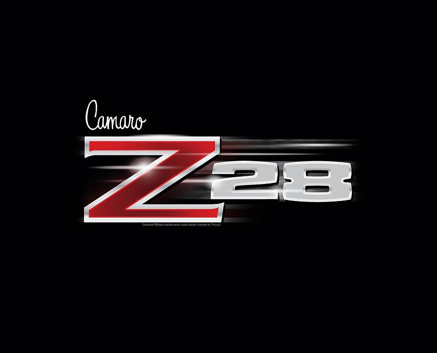 Typography Digital Art - Chevrolet - Z28 Logo by Brand A