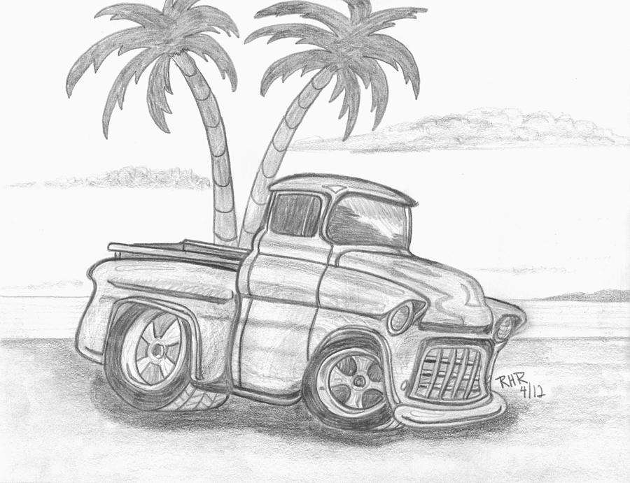 Beach Drawing - Chevy Beach by Ray Ratzlaff
