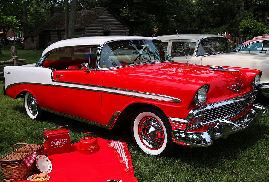 Chevy Bel Air in Red Photograph by Rachel Cohen