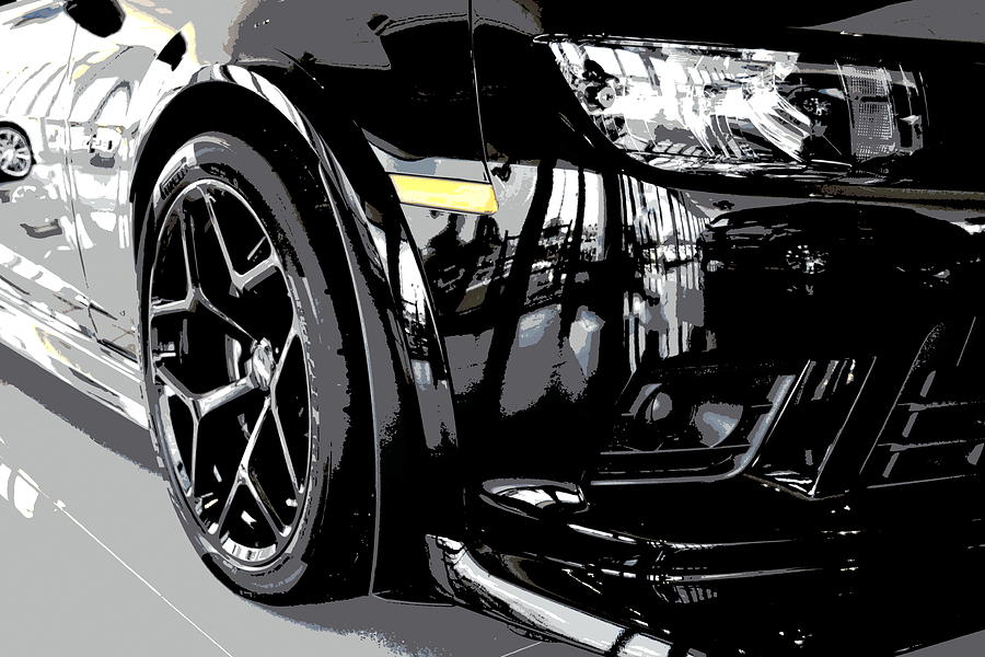 Chevy Camaro Z28 Black Photograph by Katy Hawk