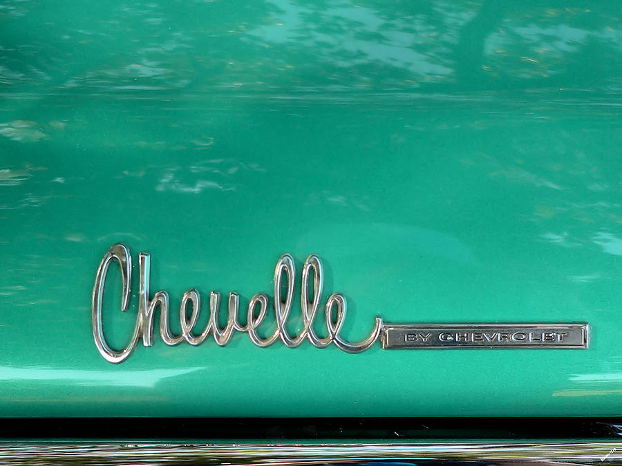 Chevy Chevelle Trunk Emblem Photograph by Kathy K McClellan