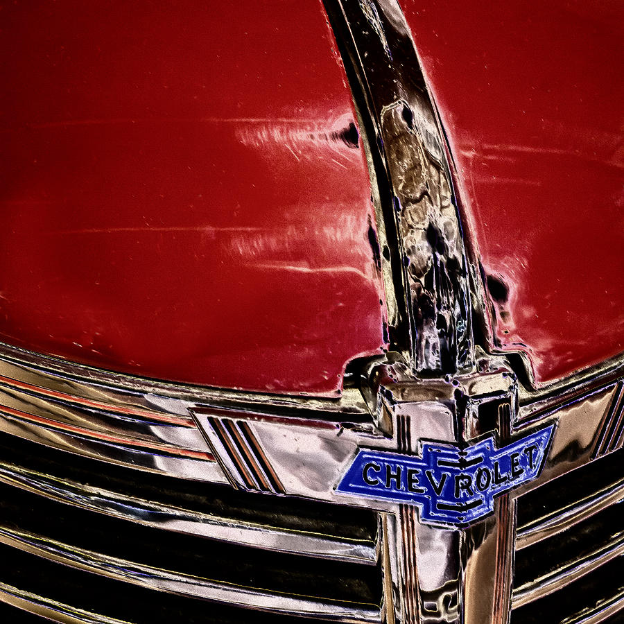 Transportation Photograph - Chevy Grill by David Patterson