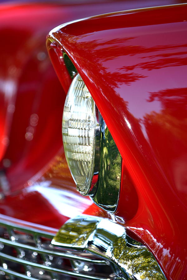 Chevy Headlight Photograph by Dean Ferreira