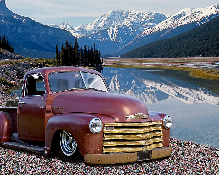 Chevy Pick Up in the Rockies Photograph by Gill Billington