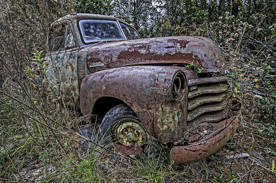 Chevy Rust Bucket Photograph by Andy Crawford