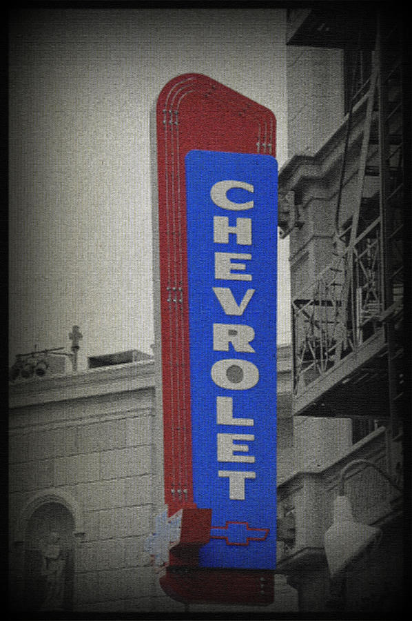 Chevy Sign Photograph by Laurie Perry