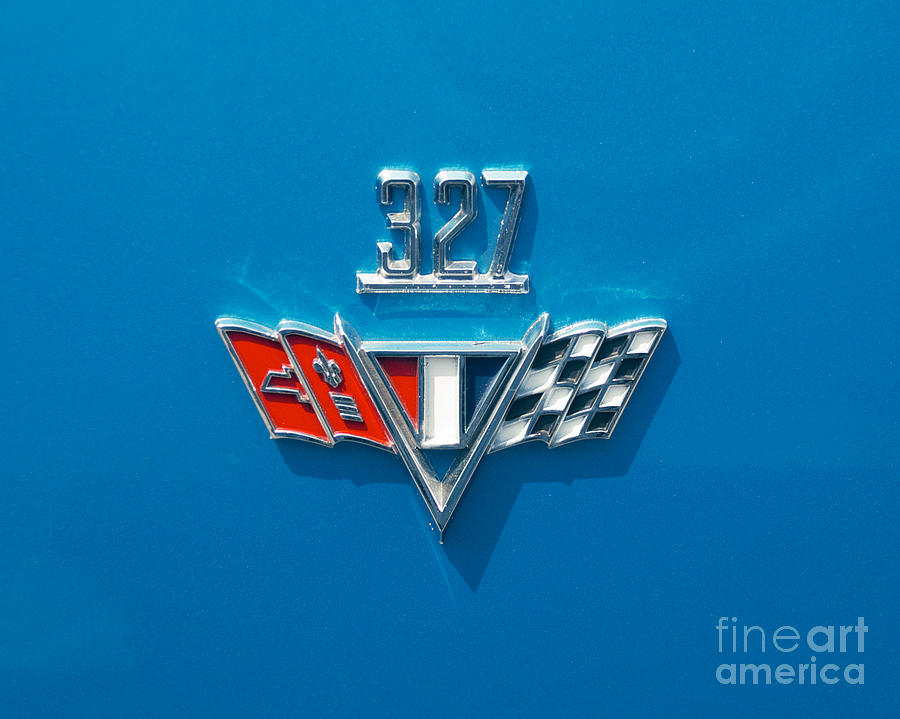 Chevy Super Sport II 327 Emblem Photograph by Mark Dodd