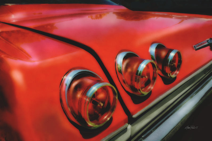 Chevy Tail Lights Digital Art by Ann Powell