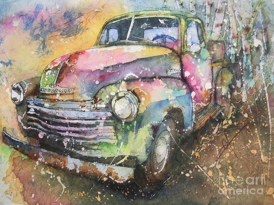 Chevy Truck Painting by Carol Losinski Naylor