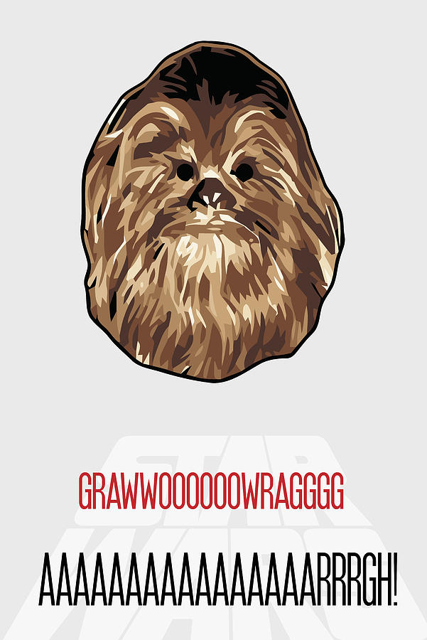 Chewbacca Star Wars Poster Painting by Florian Rodarte