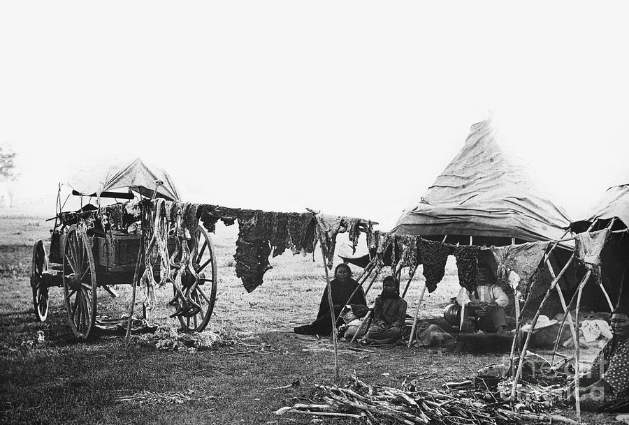 Cheyenne Camp.  Photograph by Granger
