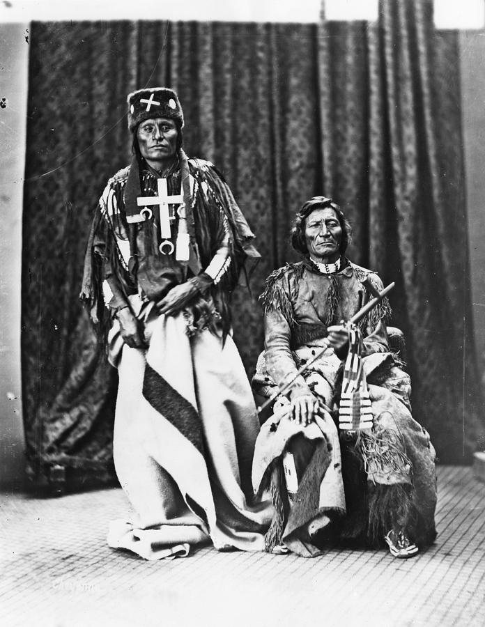 Cheyenne Chiefs, 1873 Photograph by Granger