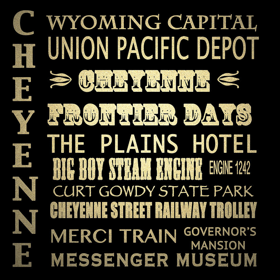 Cheyenne Famous Landmarks #1 Digital Art by Patricia Lintner