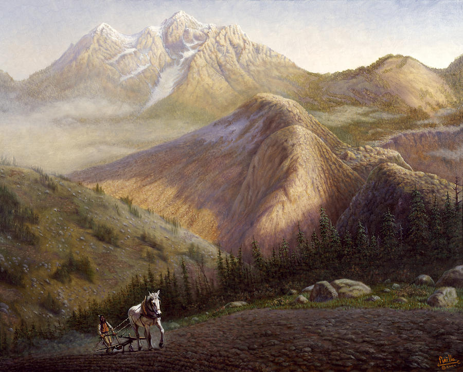 Mountain Painting - Cheyenne Valley Wyoming by Gregory Perillo