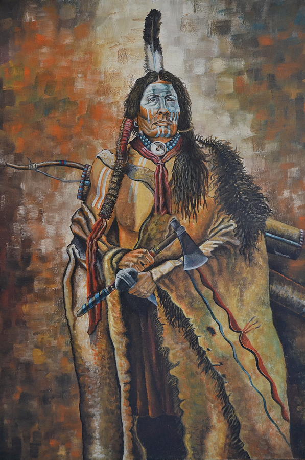 Cheyenne Warrior Painting by Martin Schmidt