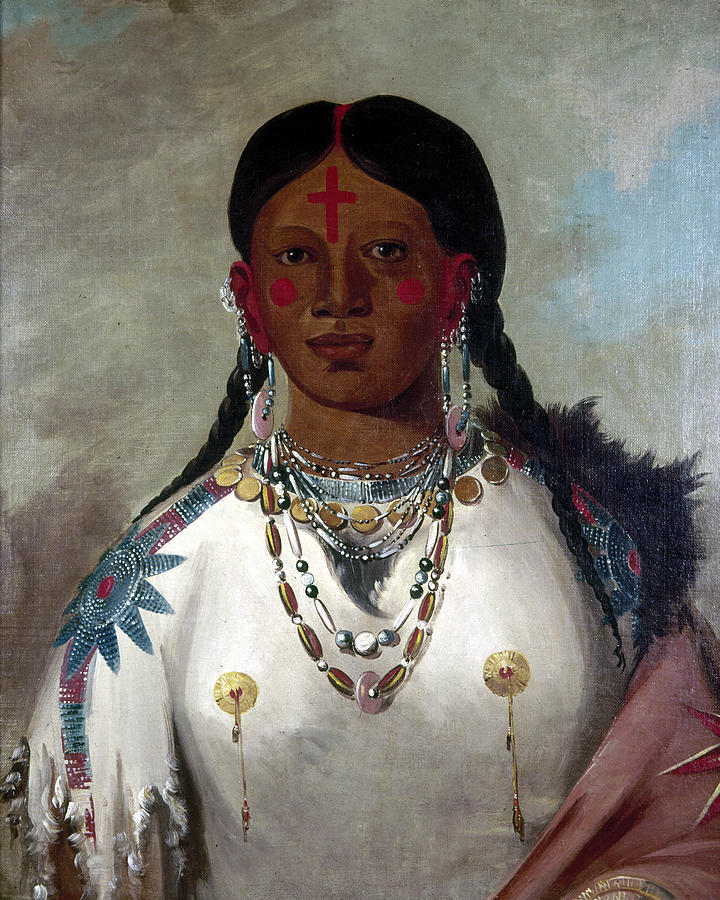 Cheyenne Woman, 1830s Painting by Granger
