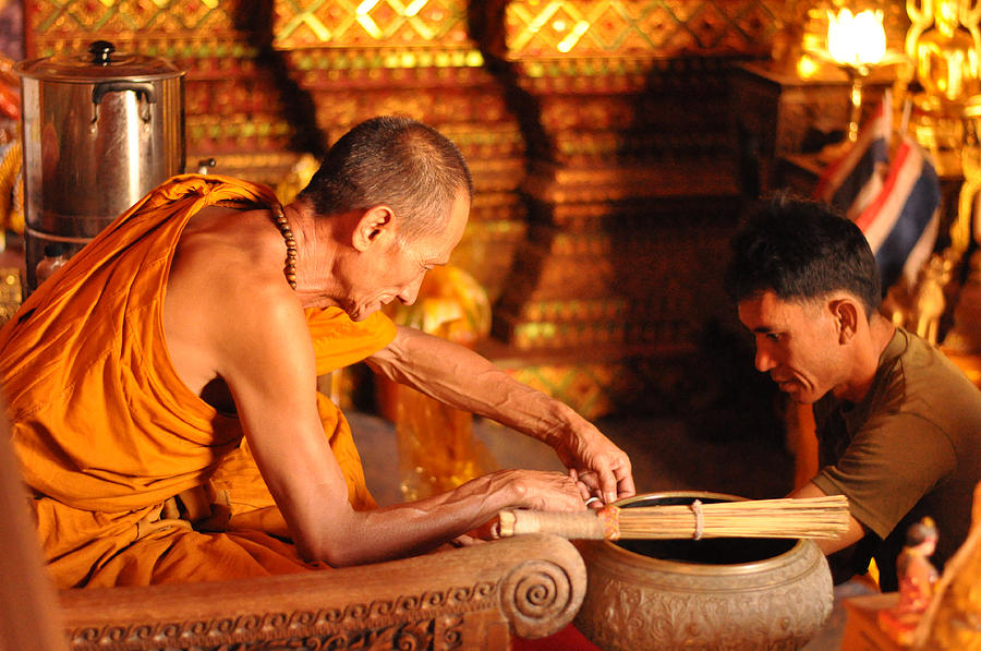 Chiang Mai Monk Photograph by Rick Saint