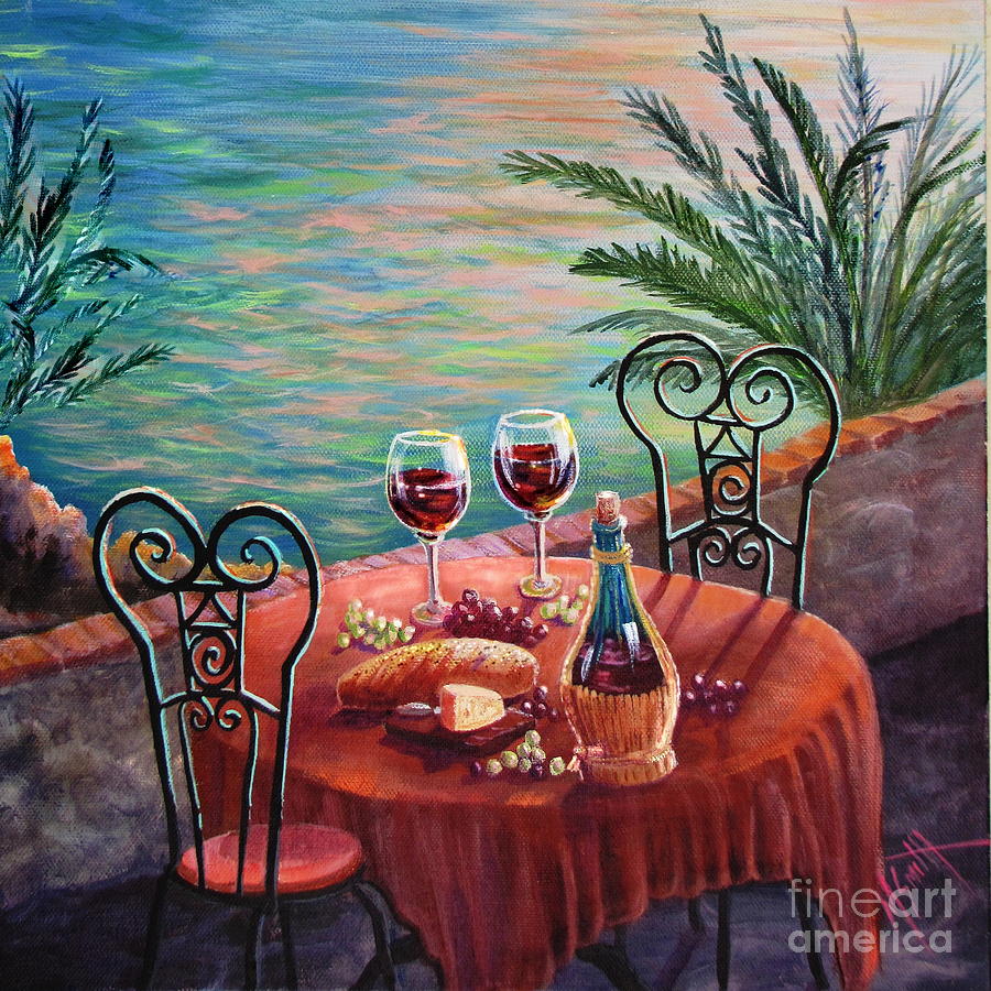 Chianti Time Painting by Marilyn Smith