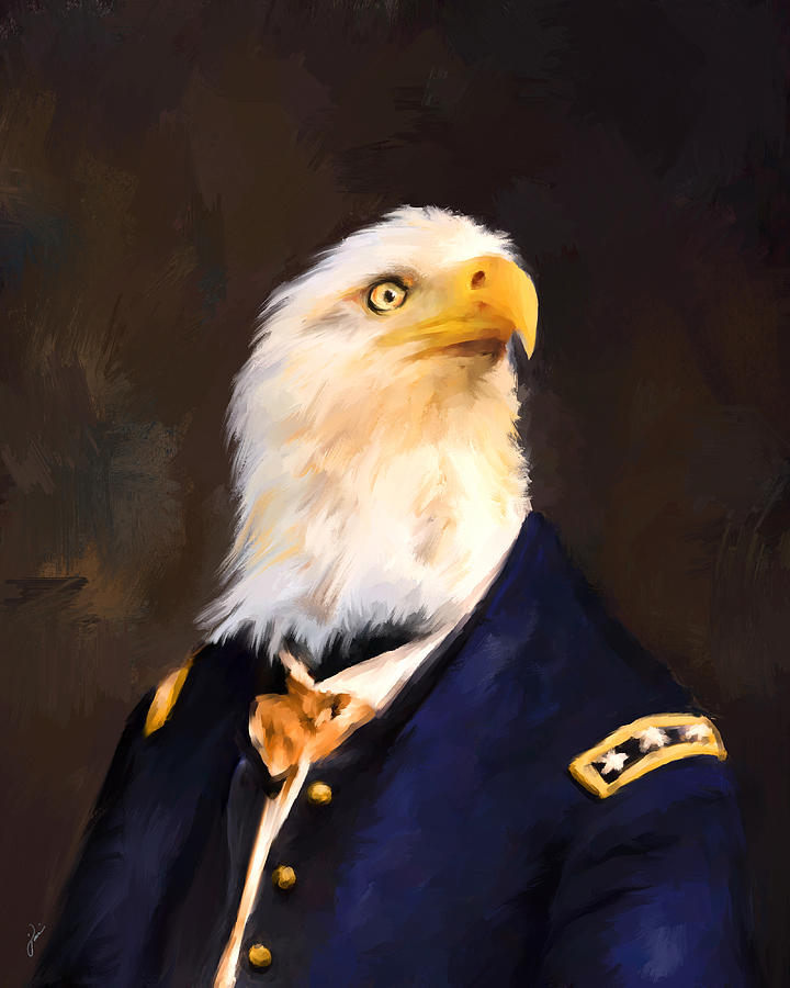Chic Eagle General Painting by Jai Johnson