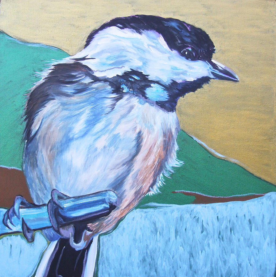 Chicadee Painting by Jamie Downs