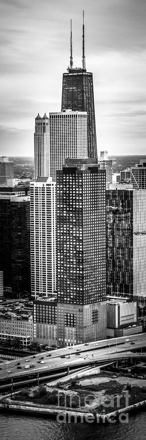 Chicago Aerial Vertical Panorama Photo Photograph