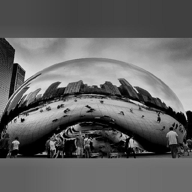Chicago Photograph - #chicago #bean Editing Some Pics Today by Jenna Broderick