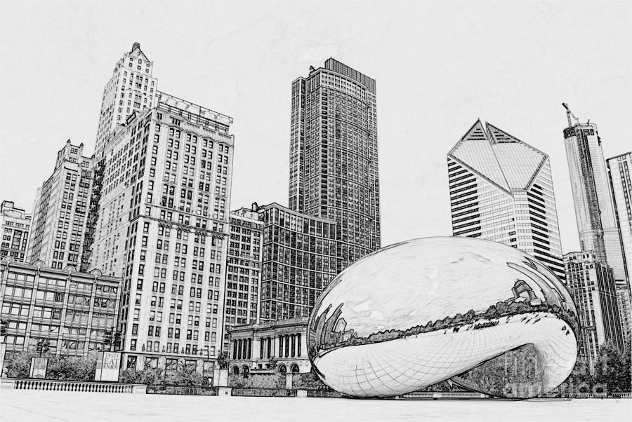 Chicago Bean Millennuim Par Digital Art by Dejan Jovanovic