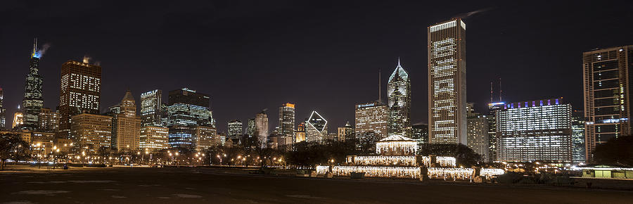 Chicago Bears NFL -Skyline V2 Photograph by Patrick Warneka - Pixels