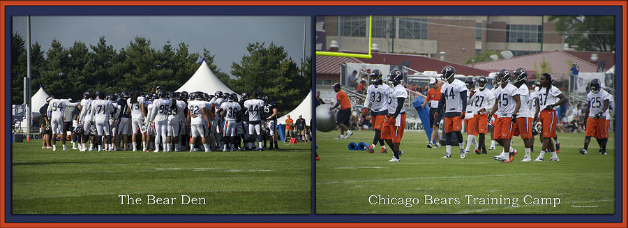 Chicago Bears Training Camp 2014 The Bear Den Photograph by Thomas Woolworth