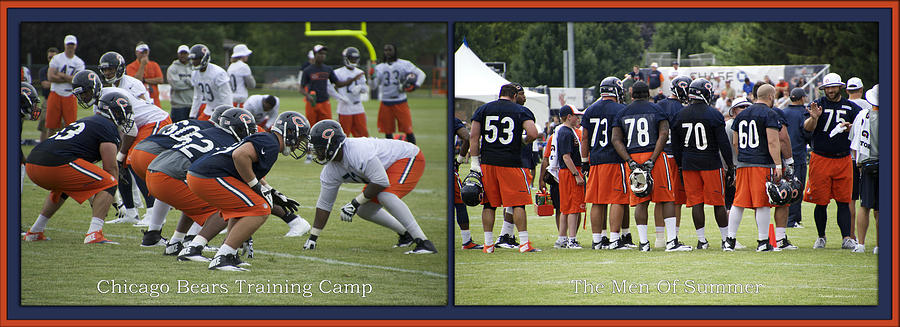 Chicago Bears Training Camp 2014 The Men Of Summer Photograph by Thomas Woolworth