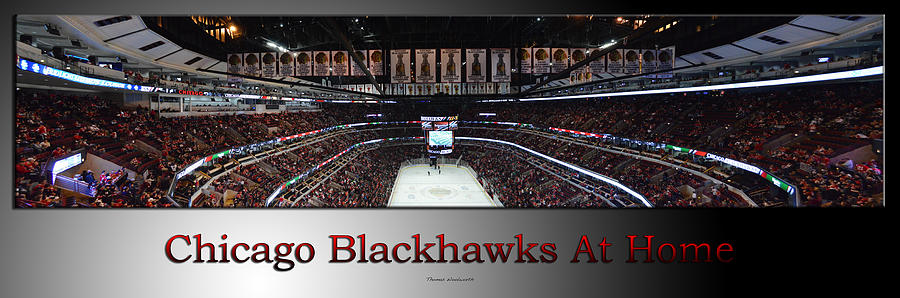 Stan Mikita Photograph - Chicago Blackhawks At Home Panorama SB by Thomas Woolworth