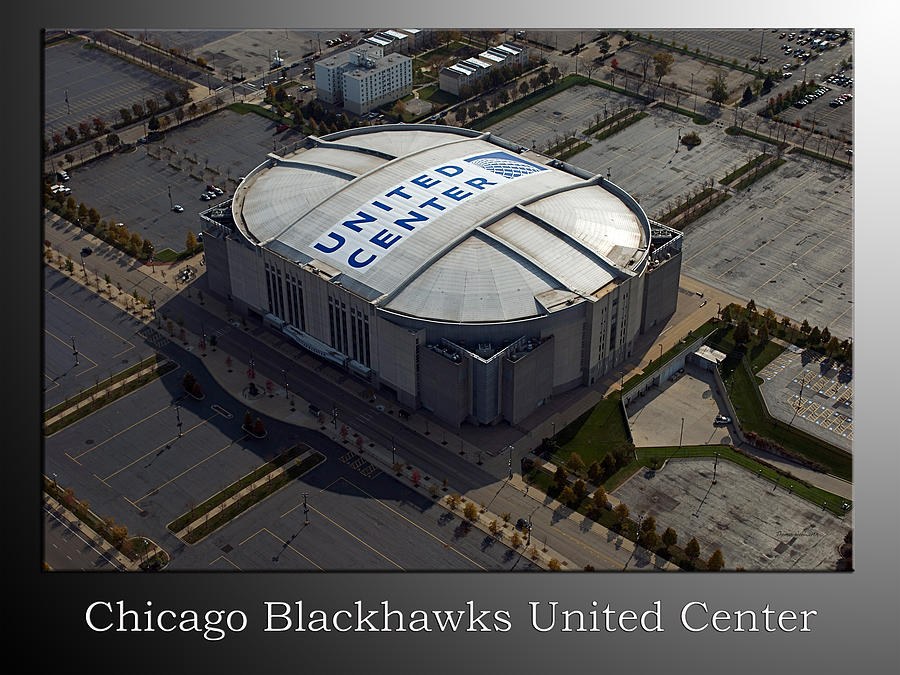 Bobby Hull Mixed Media - Chicago Blackhawks United Center by Thomas Woolworth