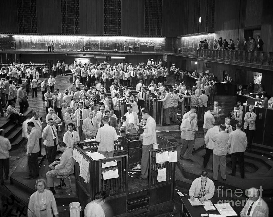 Chicago Board Of Trade 1957 Photograph