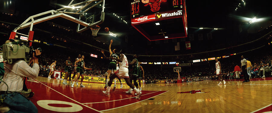 Chicago Bulls Player Playing Photograph by Panoramic Images