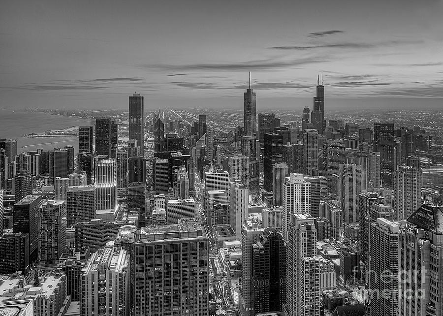 Chicago Photograph - Chicago BW by Jeff Lewis