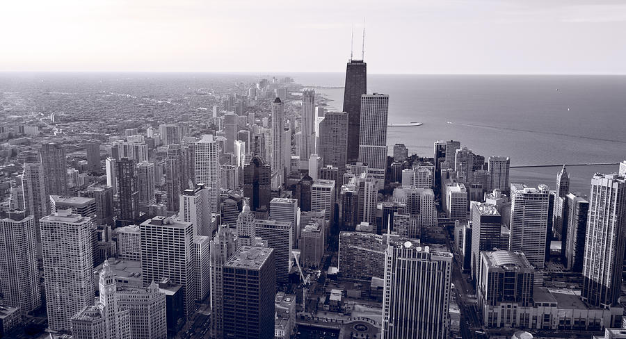 Architecture Photograph - Chicago BW by Steve Gadomski