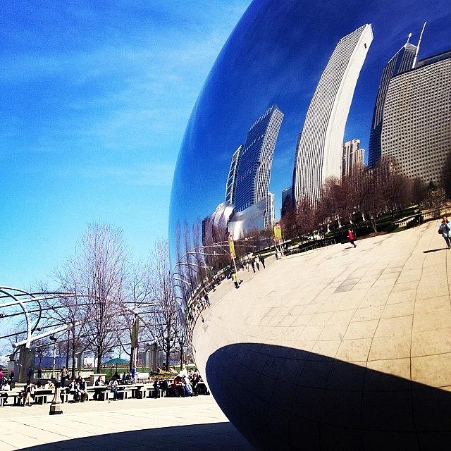 It Movie Photograph - Chicago! #chicago #the #bean #blue #sky by Blogatrixx  